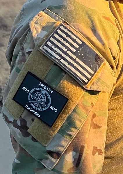 "Long Live the Infidels" Paramilitary Velcro Patch - English 3x2in